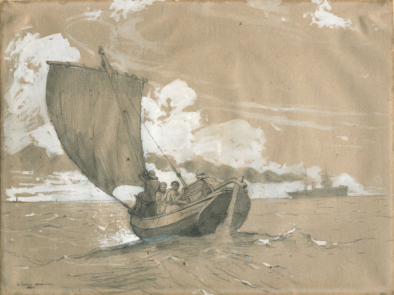 Fishing off Scarborough by Winslow Homer