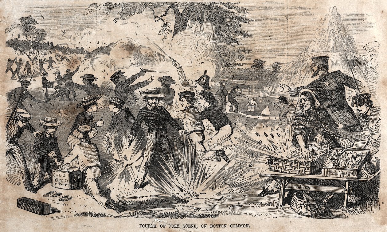 Fourth of July Scene, on Boston Common by Winslow Homer