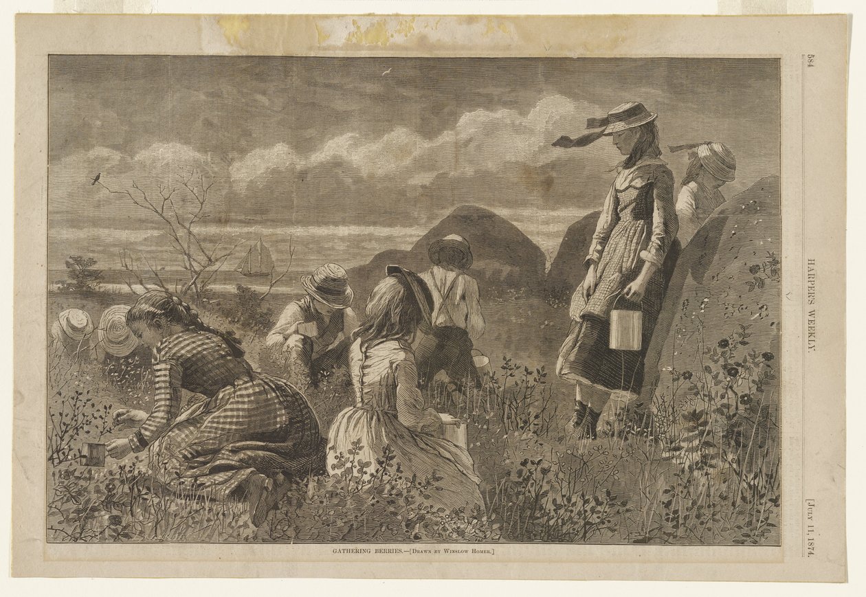 Gathering Berries by Winslow Homer