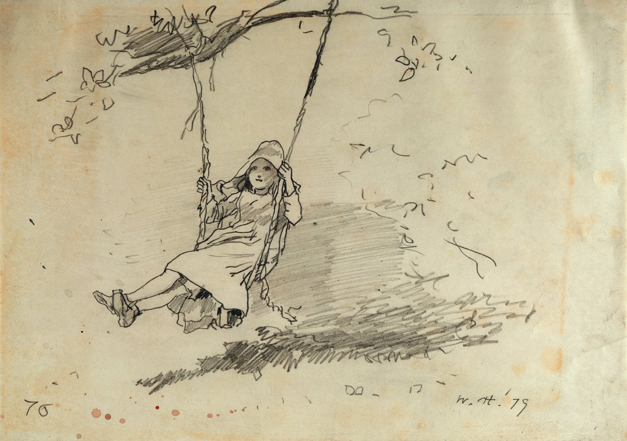 Girl on a Swing, 1879 by Winslow Homer