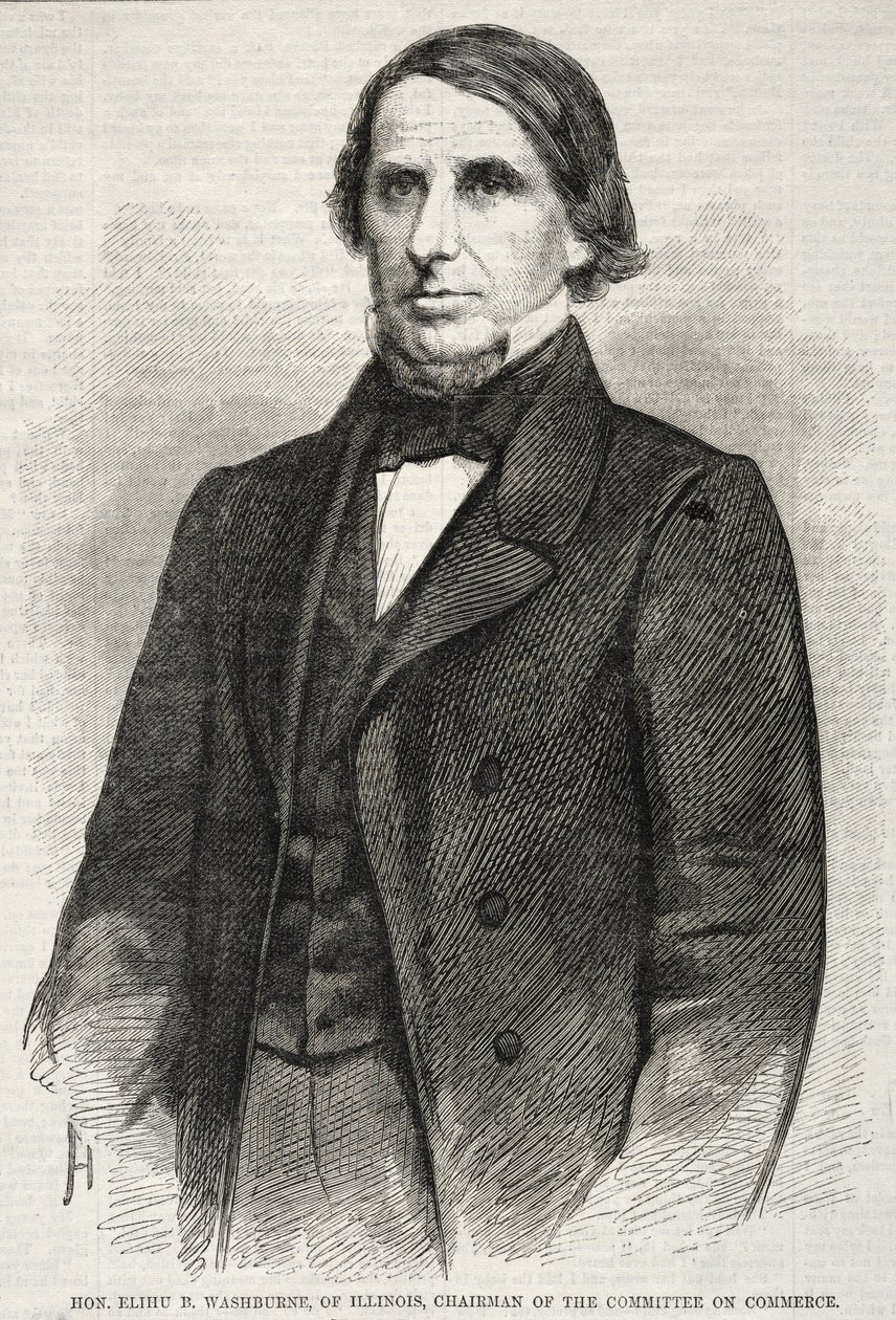 Hon. Elihu B. Washburne, of Illinois, Chairman of the Committee on Commerce, 1860 by Winslow Homer
