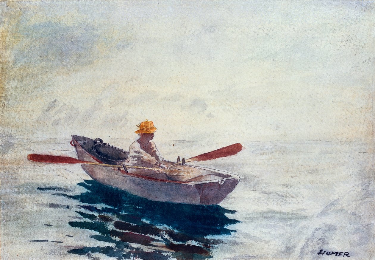In a Boat by Winslow Homer