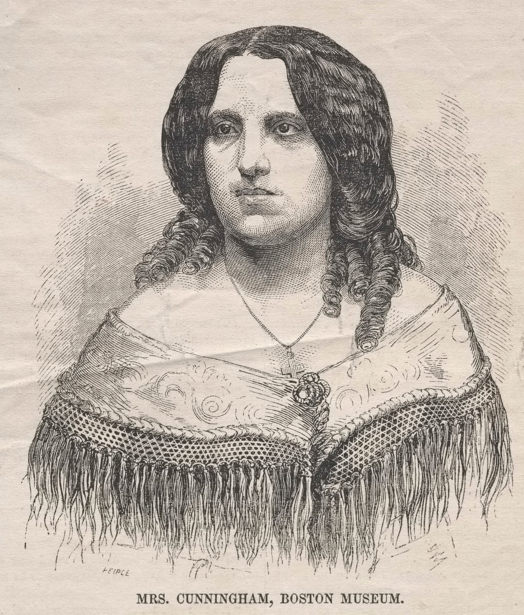 Mrs. Cunningham, Boston Museum by Winslow Homer