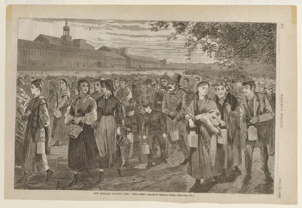 New England Factory Life - Bell-Time by Winslow Homer