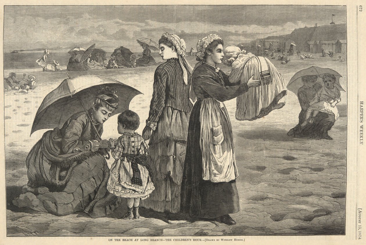 On the Beach at Long Branch-- The Children