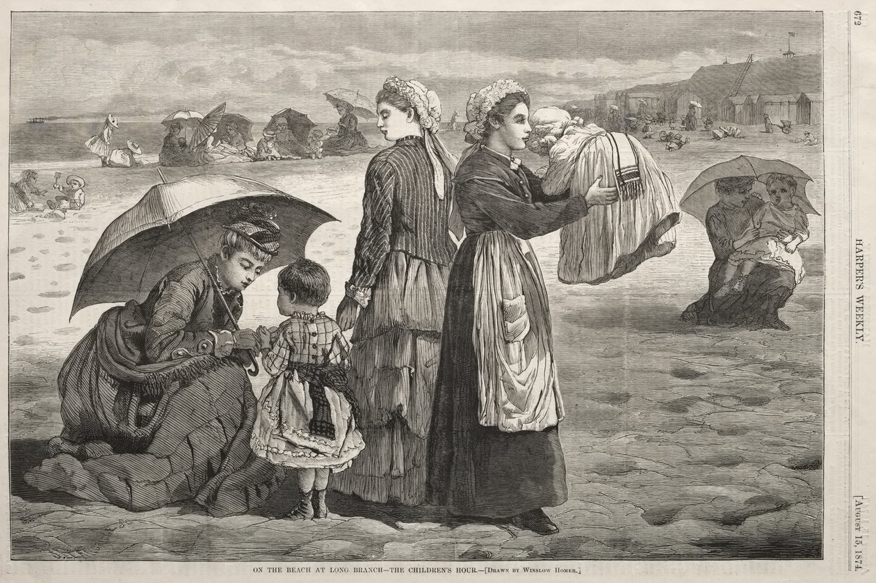 On the Beach at Long Branch - The Children