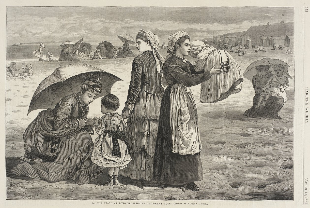 On the Beach at Long Branch - The Children