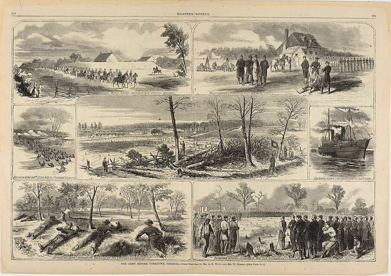 Our Army Before Yorktown, Virginia by Winslow Homer