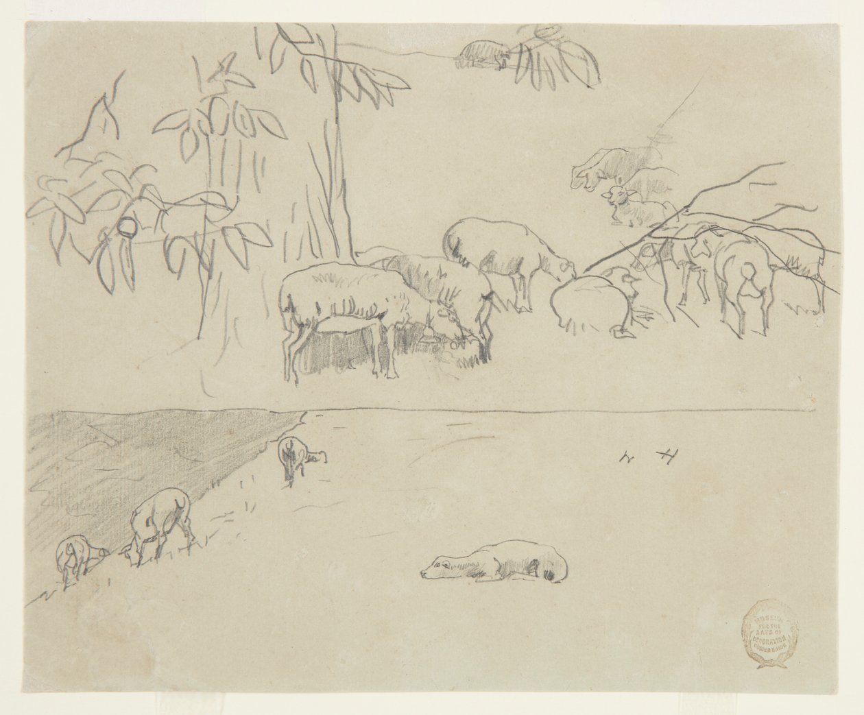 Sheep Grazing by Winslow Homer