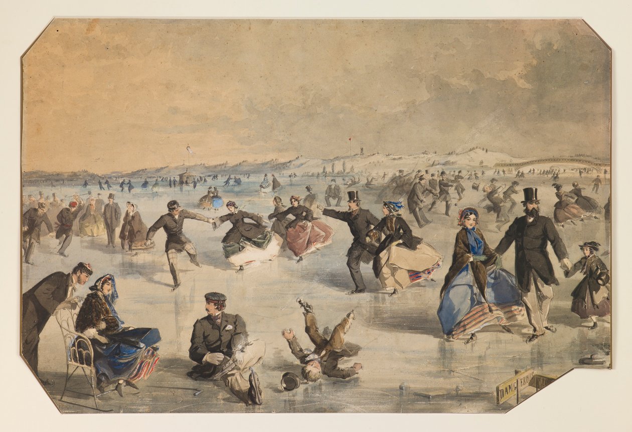 Skating in Central Park by Winslow Homer