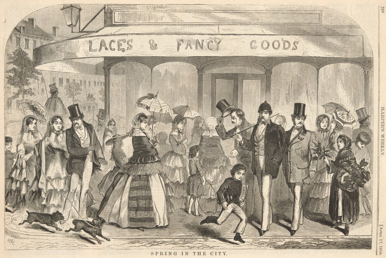 Spring in the City, from Harper by Winslow Homer