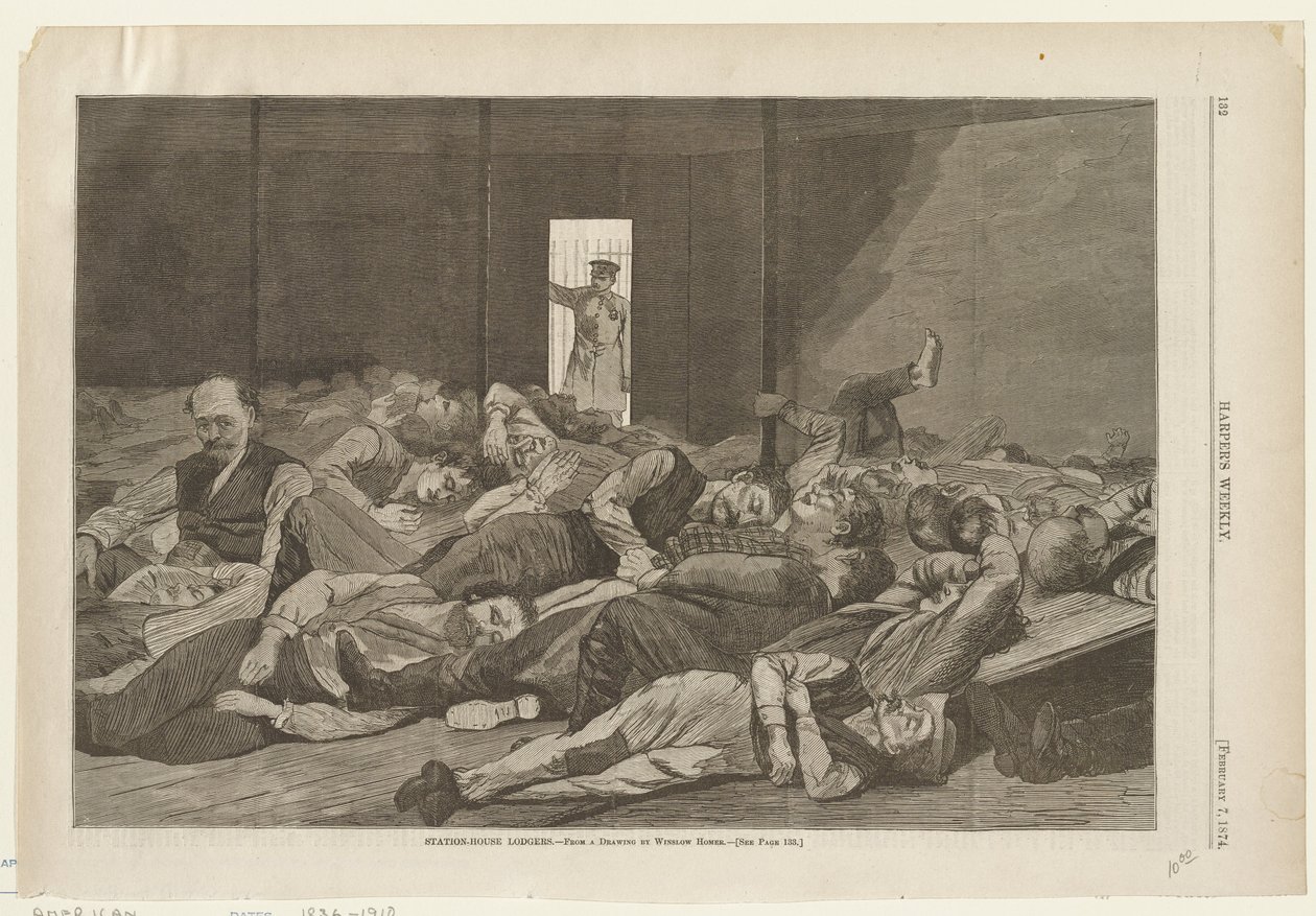Station-House Lodgers by Winslow Homer