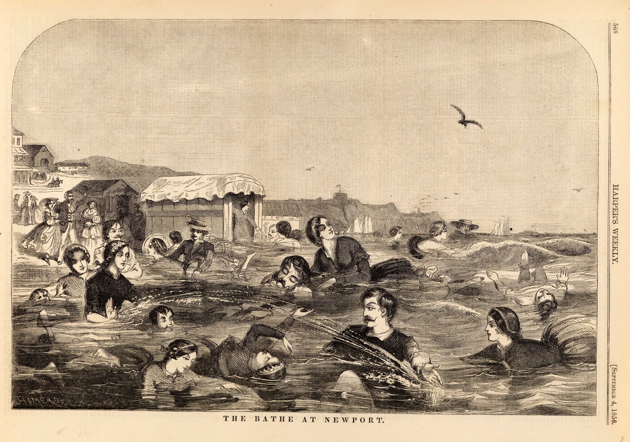 The Bath at Newport by Winslow Homer