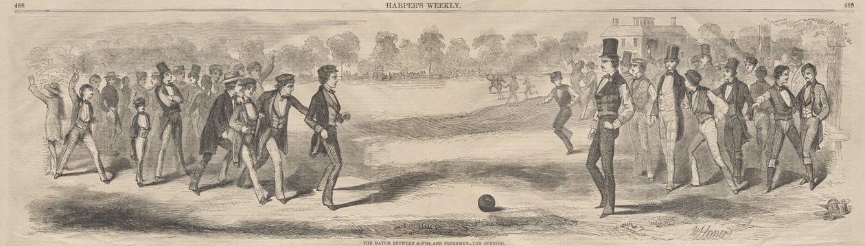 The Match between the Sophomores and Freshmen - The Opening by Winslow Homer