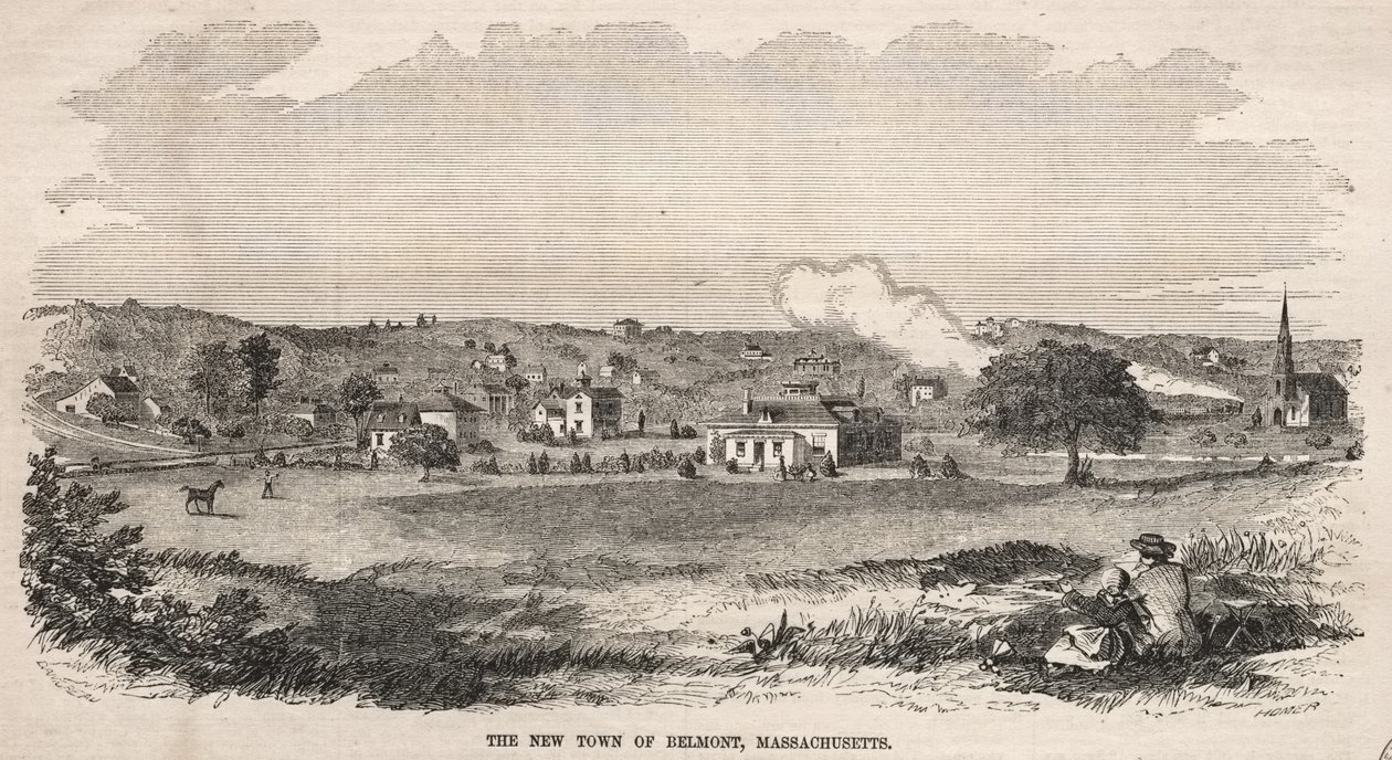 The New Town of Belmont, Massachusetts by Winslow Homer