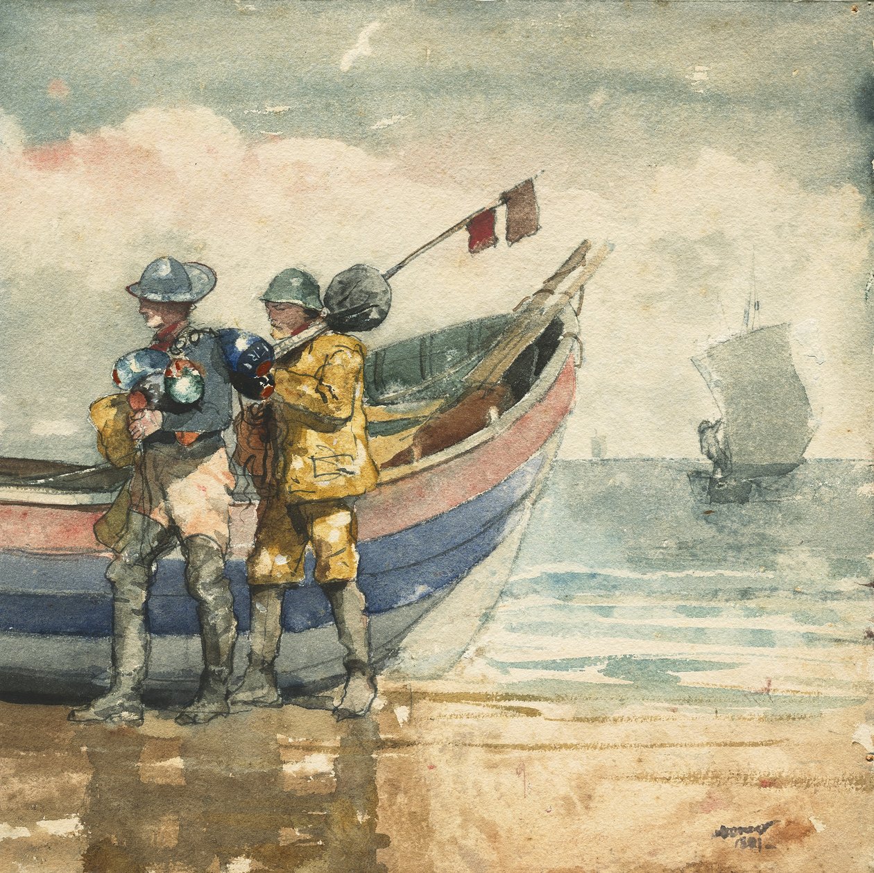 The Return, Tynemouth by Winslow Homer