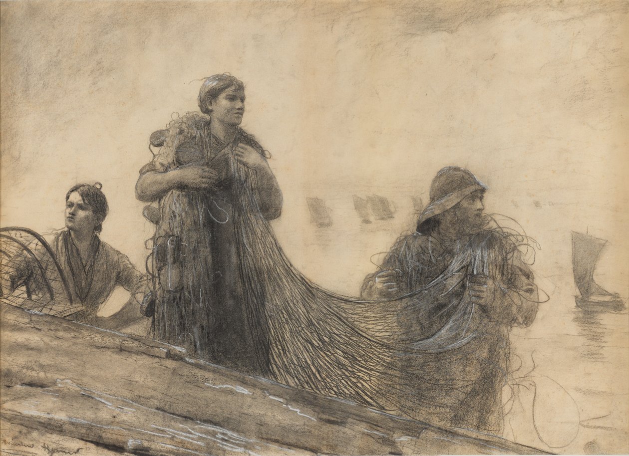 The Salmon Net by Winslow Homer
