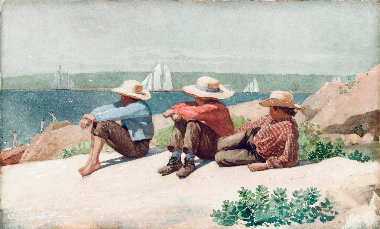 Watching Ships, Gloucester by Winslow Homer