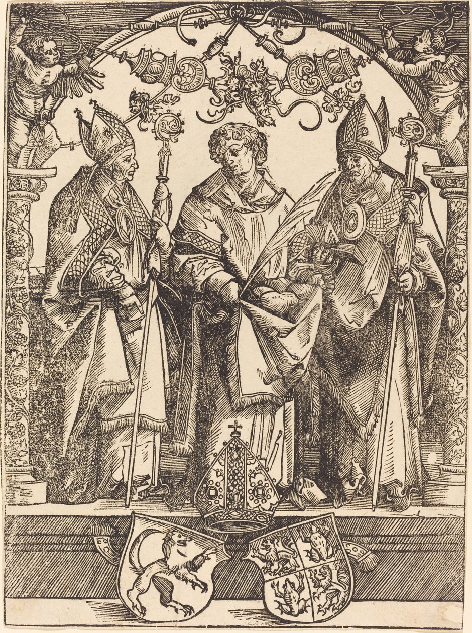 Saints Maximilian, Stephen, and Valentine by Wolf Traut
