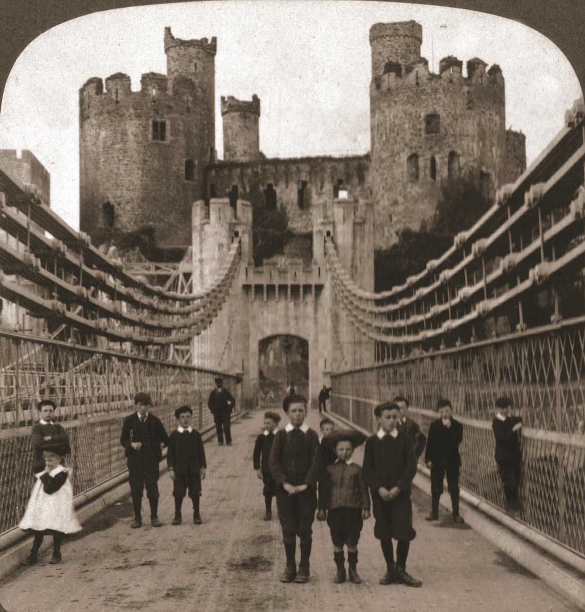 Conway, Wales, Medieval Castle and Bridge by Works and Sun Sculpture Studios