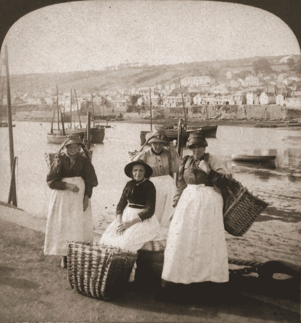 Fishwives at Newlyn, Cornwall by Works and Sun Sculpture Studios