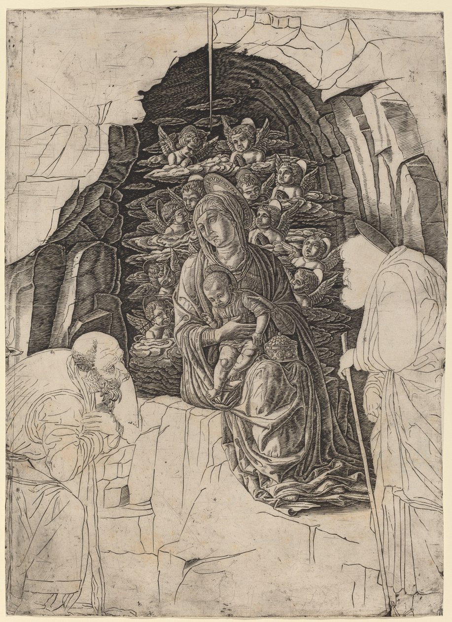 The Adoration of the Magi (Virgin in the Grotto) by Workshop of Andrea Mantegna