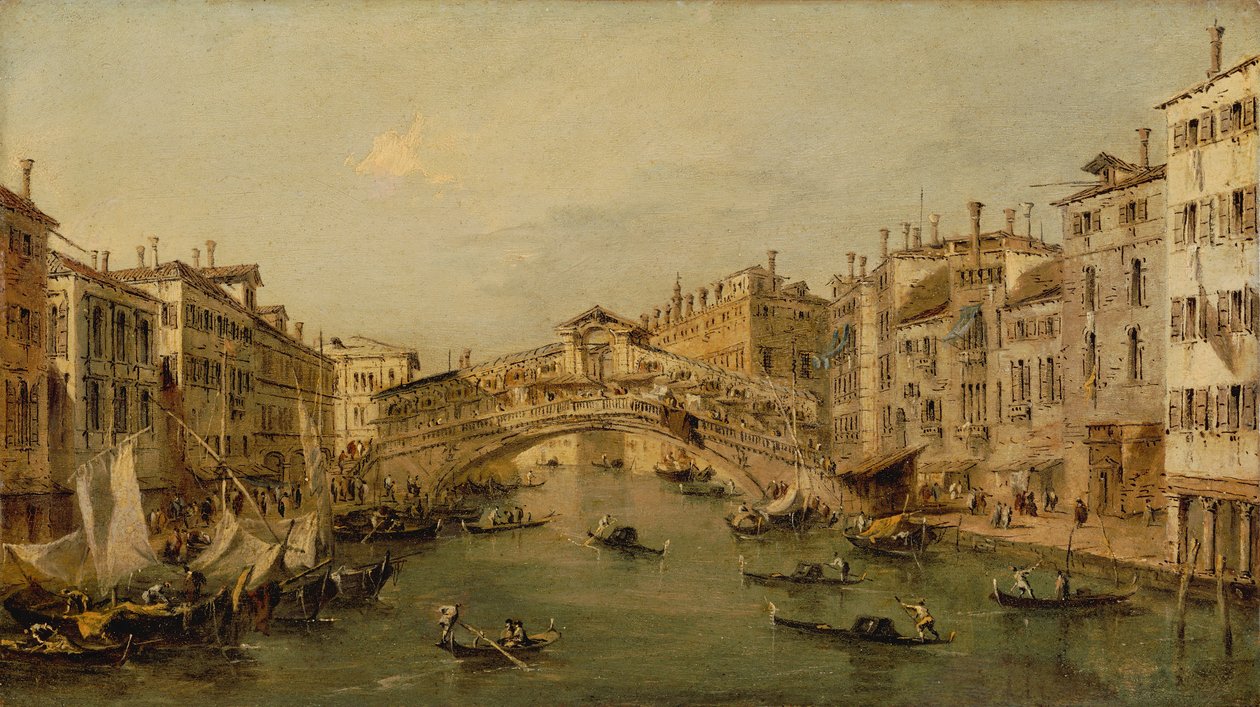 Venice: The Rialto by Workshop of Francesco Guardi