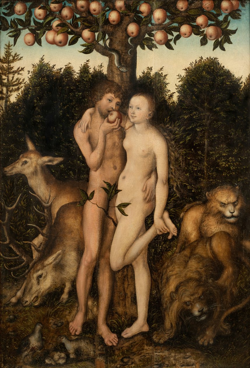 Adam and Eve by workshop of Lucas Cranach the Elder