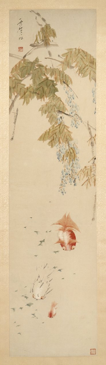 Wisteria and Goldfish by Xugu