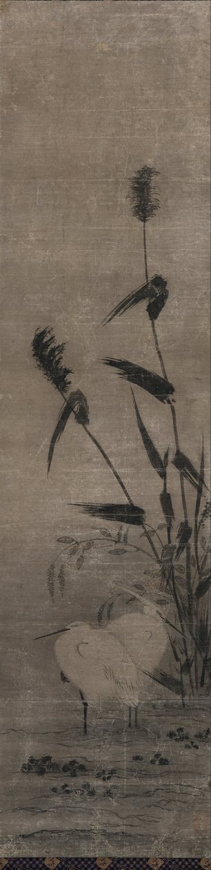 Two Herons by Yamaguchi Sekkei