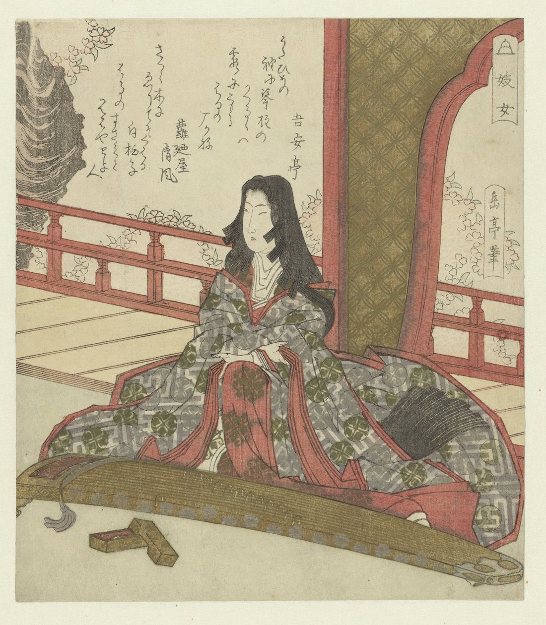 Lady Ginjô (title on object: Ginjô) by Yashima Gakutei