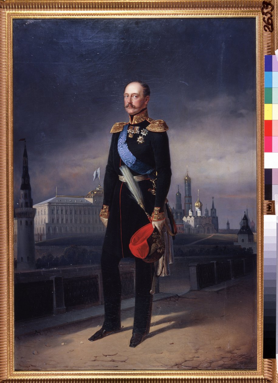 Portrait of Emperor Nicholas I by Yegor (d.1891) Bottman