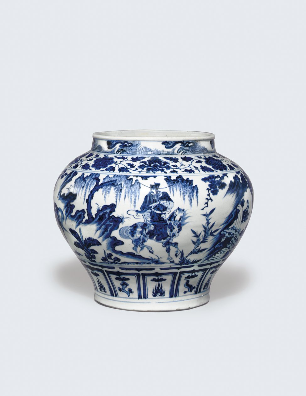 Exceptionally Rare and Important Blue and White Jar, Guan