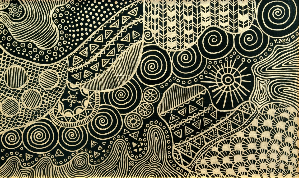 Gold Doodle, 2023 by Yue Zeng