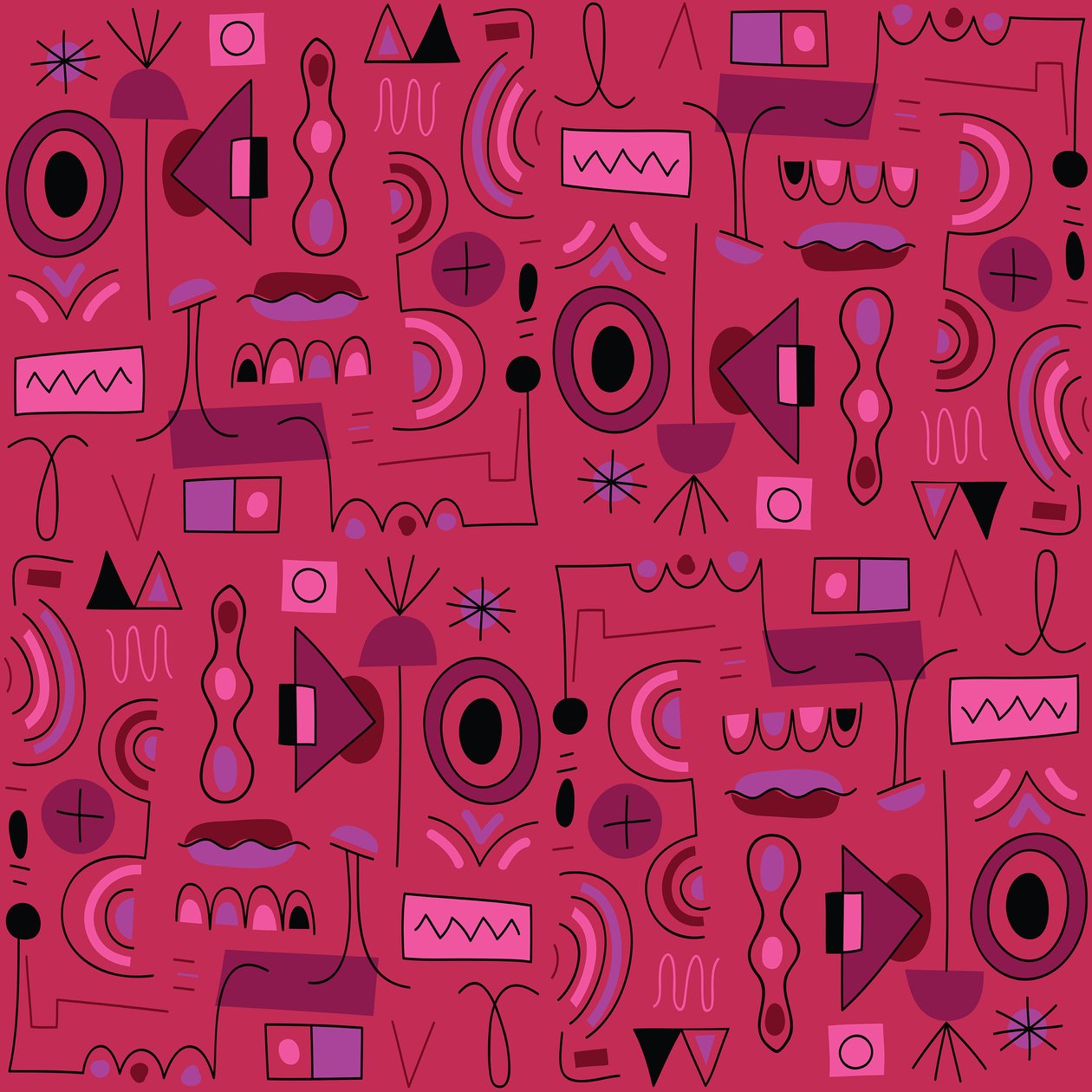 Seamless pattern, 2018 by Yulia Drobova