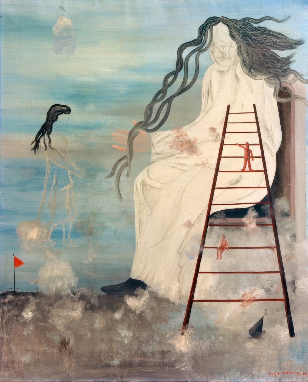 Untitled (The Giantess) by Yves Tanguy