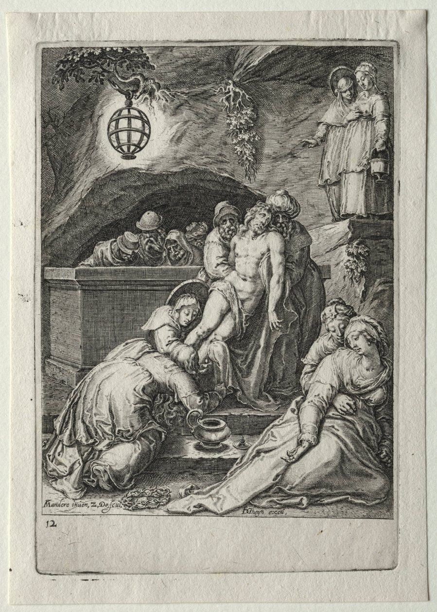 Passion Set: Burial of Christ by Zacharias Dolendo