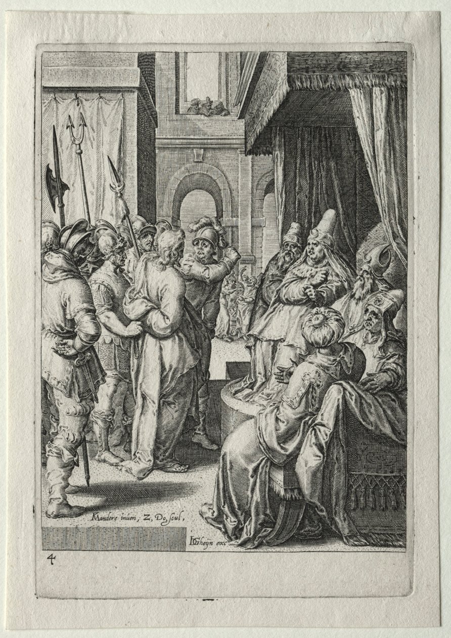 Passion Set: Christ before Herod by Zacharias Dolendo