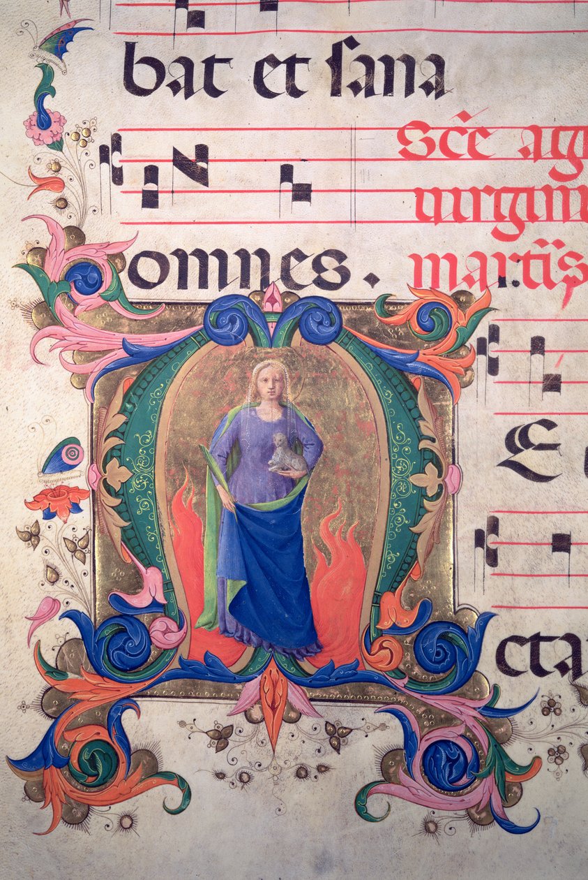 Missal 515 f.13v Historiated initial 