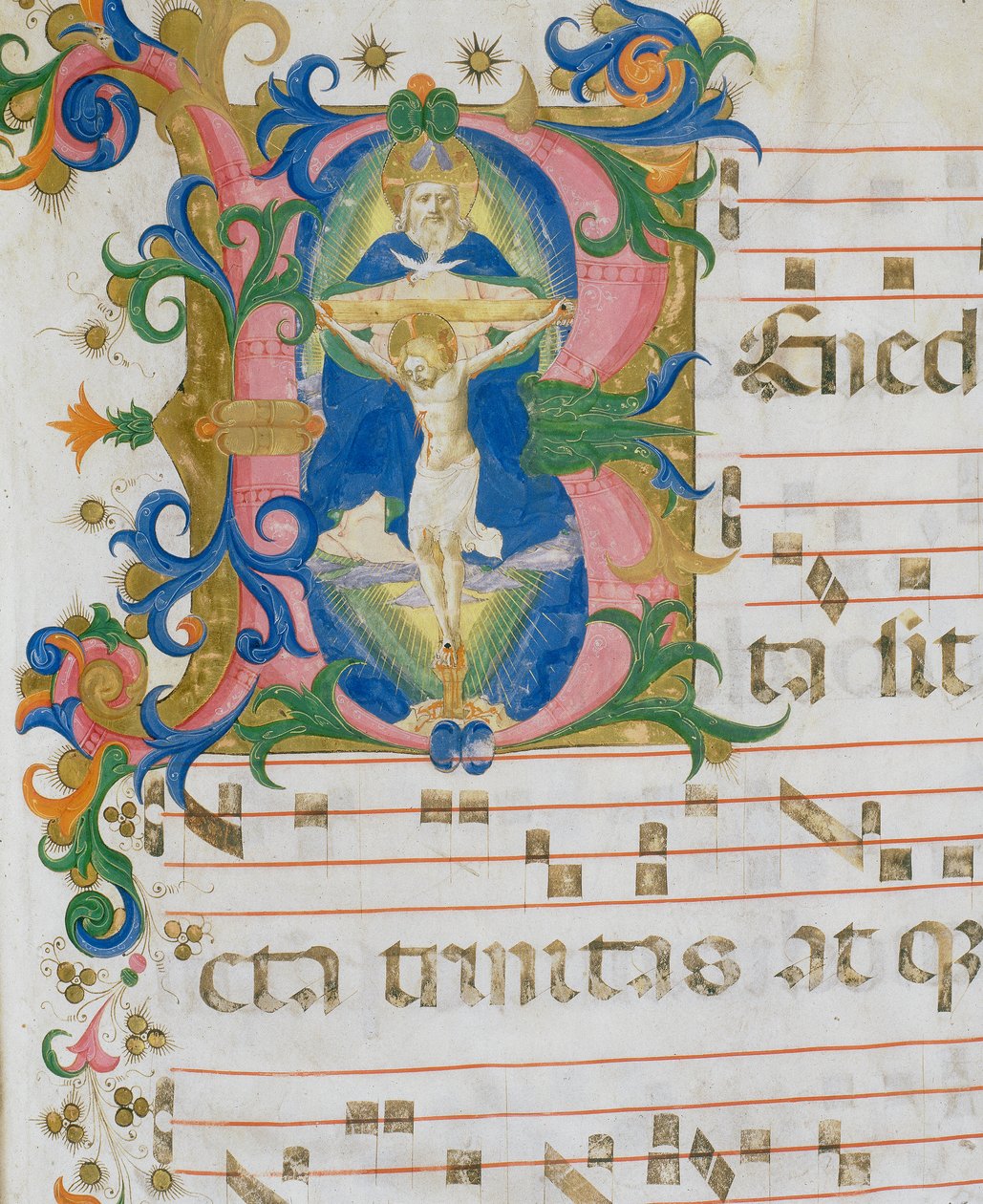 The Trinity (detail) by Zanobi di Benedetto Strozzi