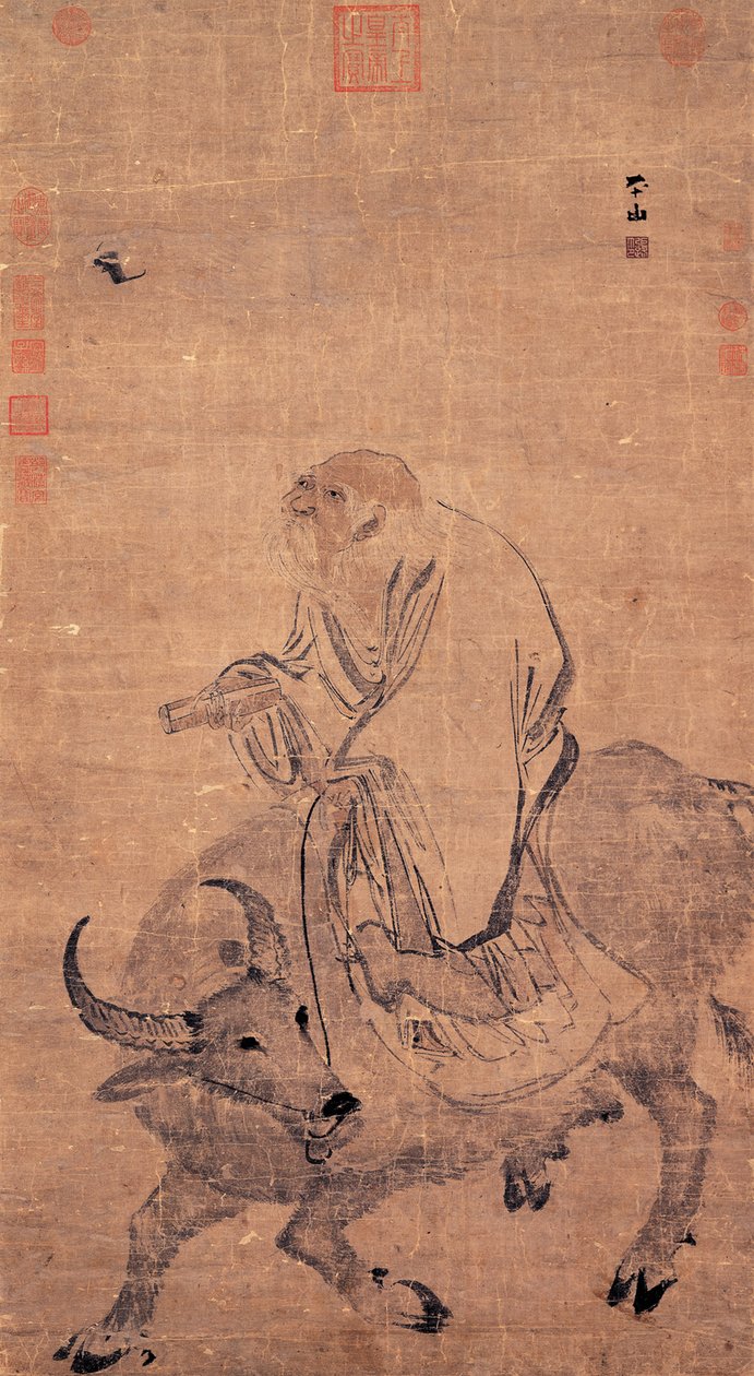 Laozi Riding an Ox, Between 1368 and 1644 by Zhang Lu
