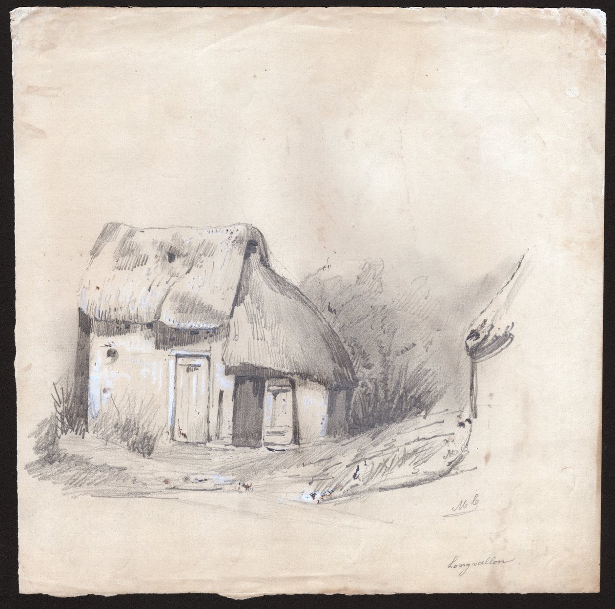 A Thatched Cottage in the Centre of France by . .