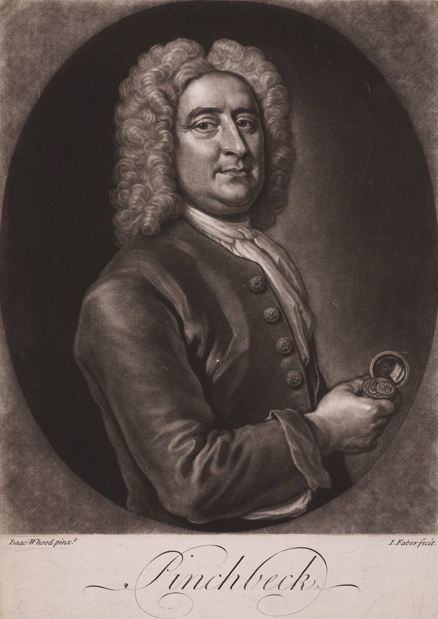 Christopher Pinchbeck, English clockmaker and toymaker by Frederick (attr. to) Barnard