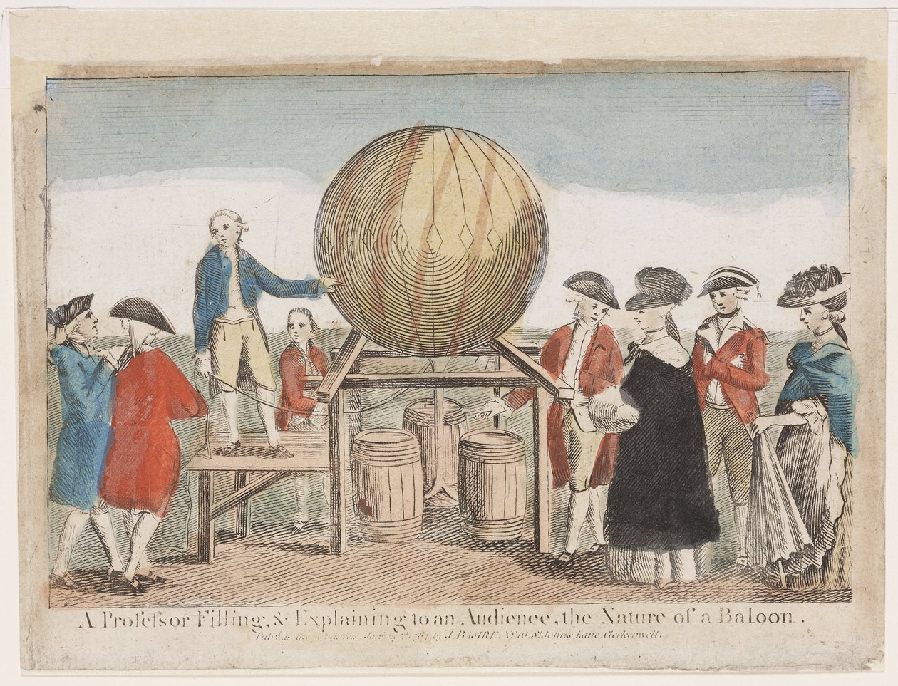 Demonstration of Ballooning, c 1784 by Frederick (attr. to) Barnard