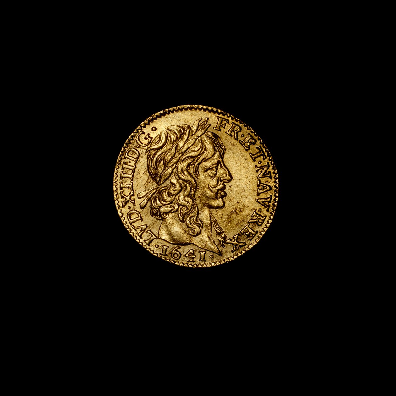 French Coin depicting Louis XIII by Hippolyte Lalaise Devéria