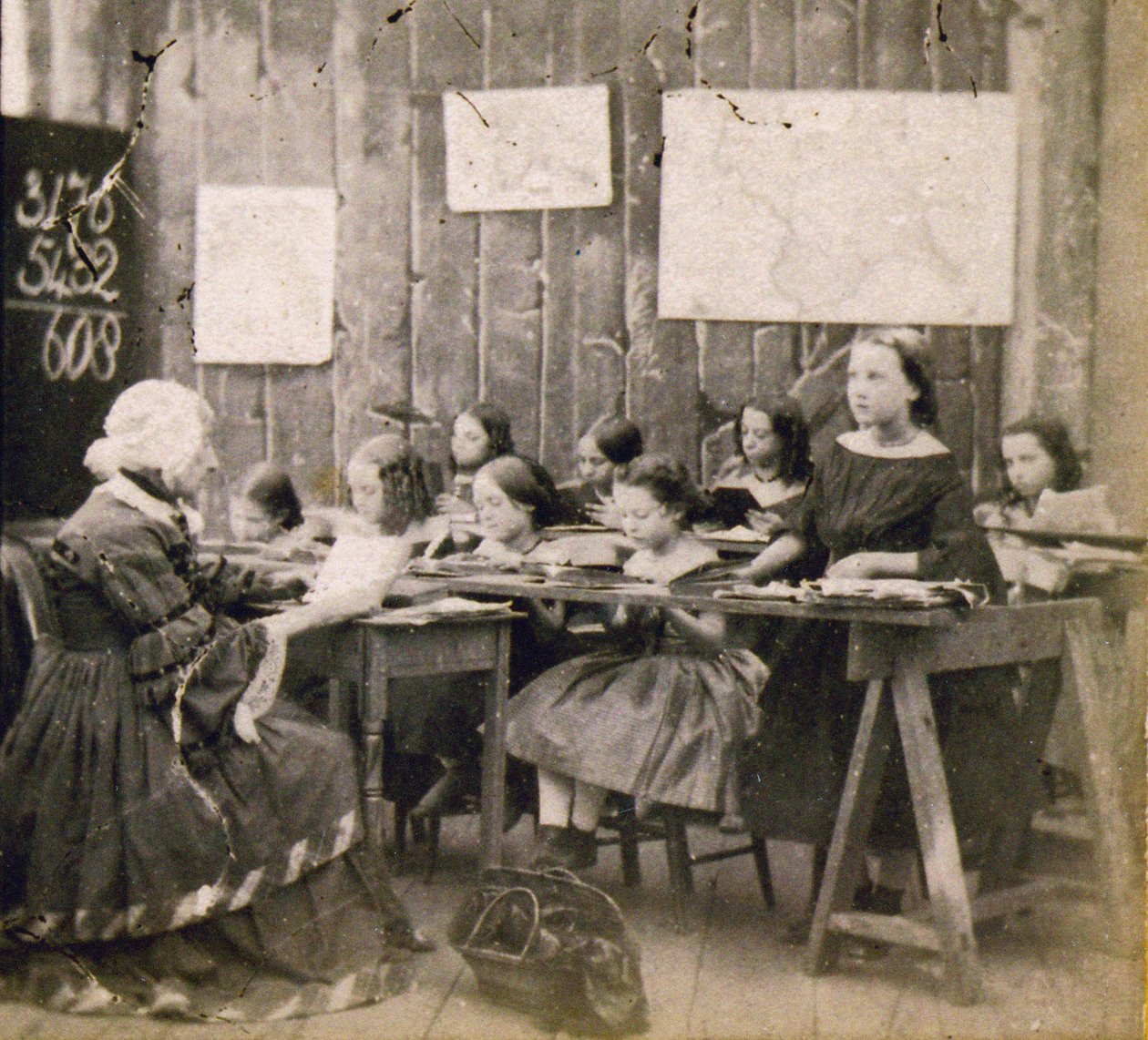 Maths Lesson, c.1890 by Frederick (attr. to) Barnard