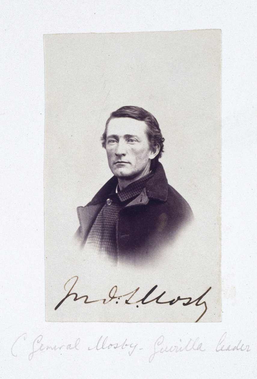 Portrait of General Mosby, Confederate Guerrilla Leader by Frederick (attr. to) Barnard