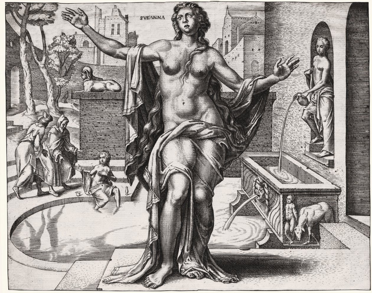 Suzanne at the bath by . .