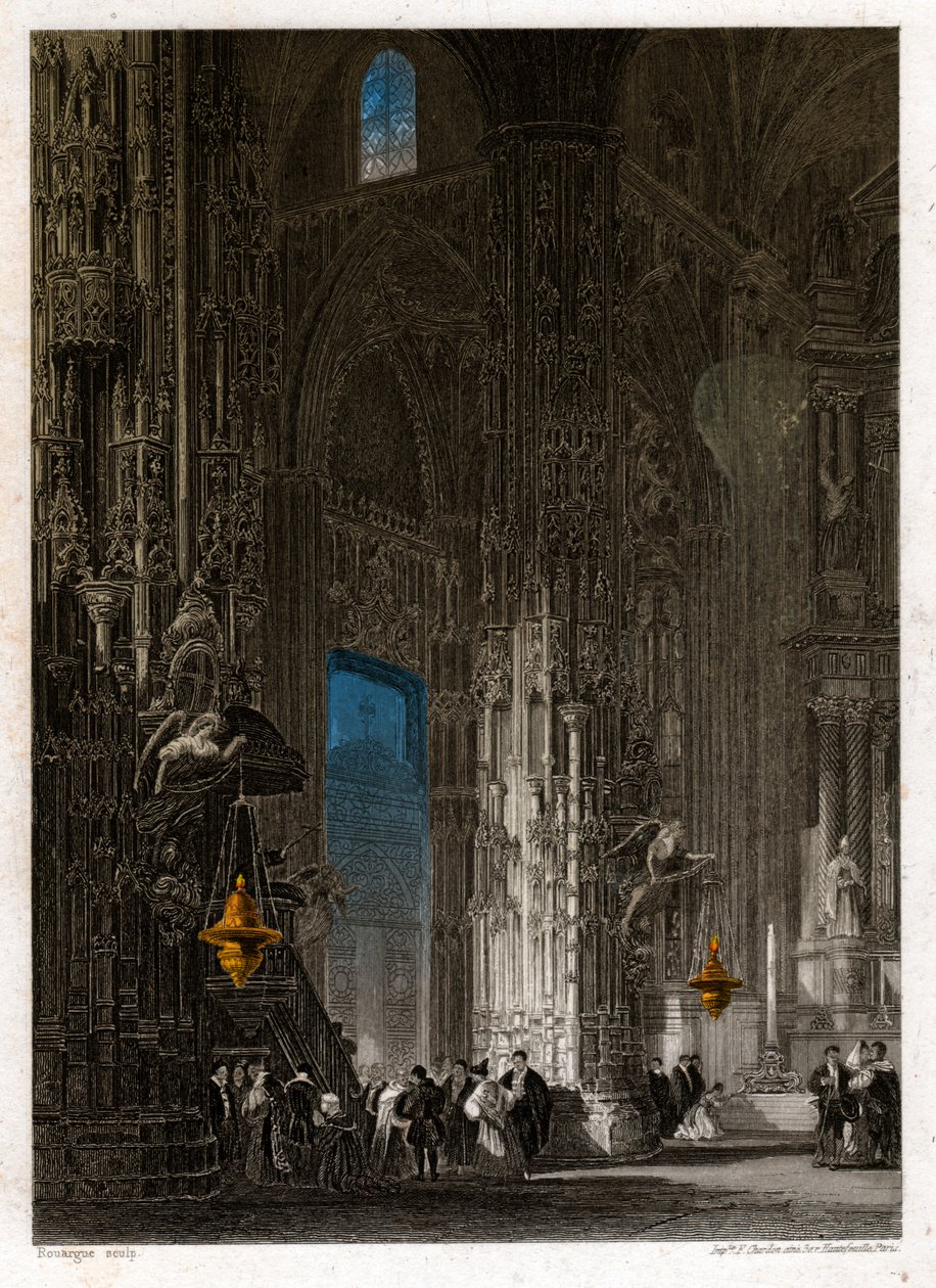 The Cathedral of Saint Saviour in Jerez de la Frontera, circa 1840 by . .