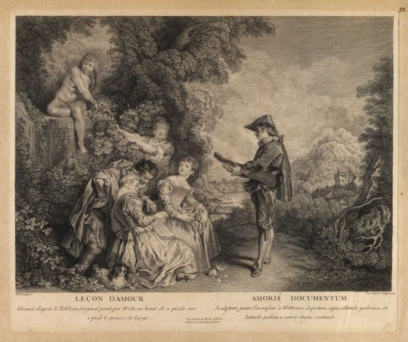 Love Lesson by Jean-Antoine Watteau
